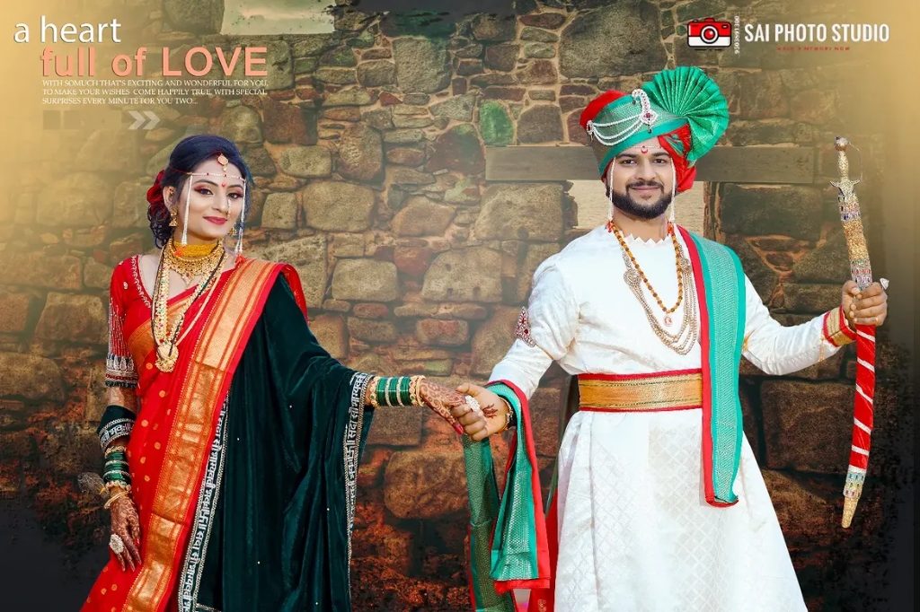 Royal Wedding Couple Portrait